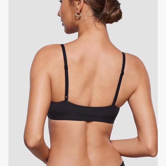 INLYRIC Women's Inbarely Soft Scoop Bralettes No Padding Cami Bras Unlined - Picture 4 of 5